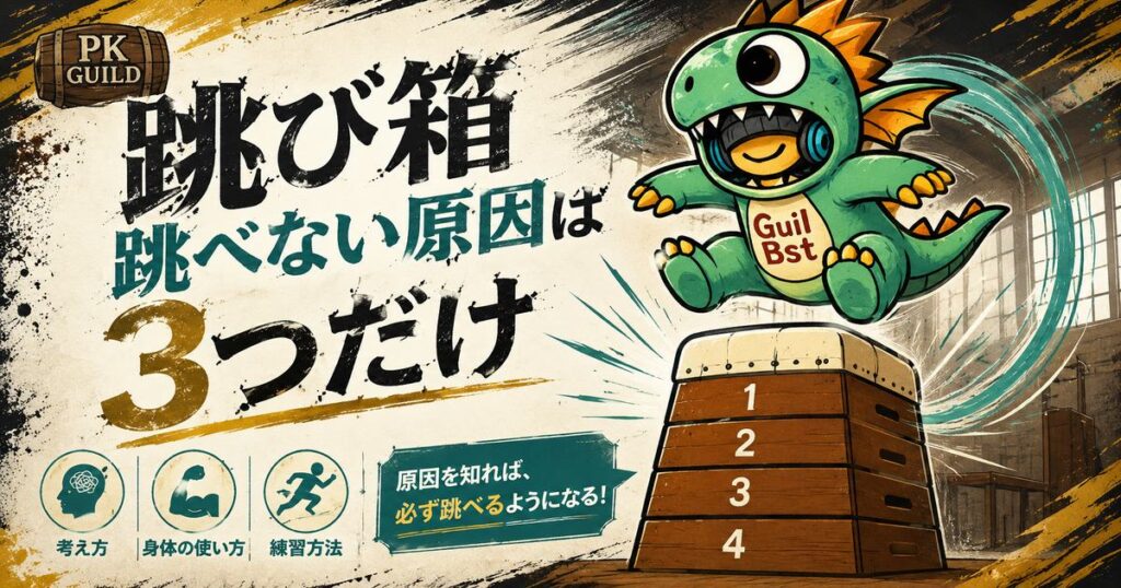 跳び箱が跳べない小学生へ|原因は3つだけ・家でできる練習と効く声かけ
